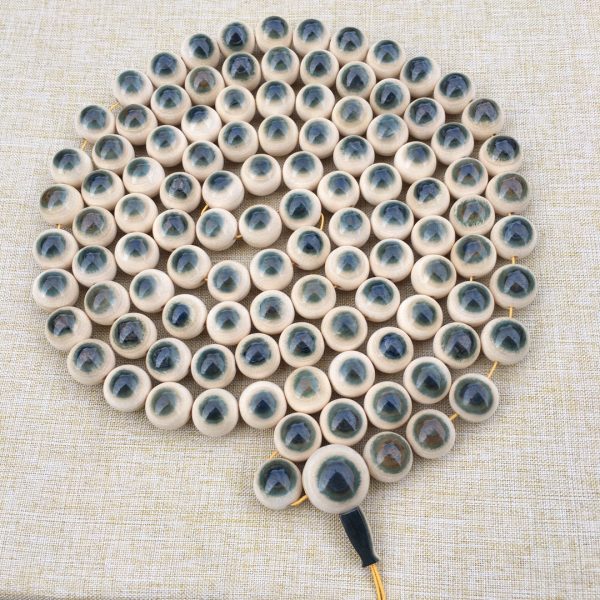 猛犸象牙15mm蓝眼睛108颗手串