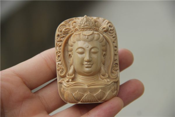 猛犸象牙咖啡观音吊牌子金亮大师冰咖观音挂牌