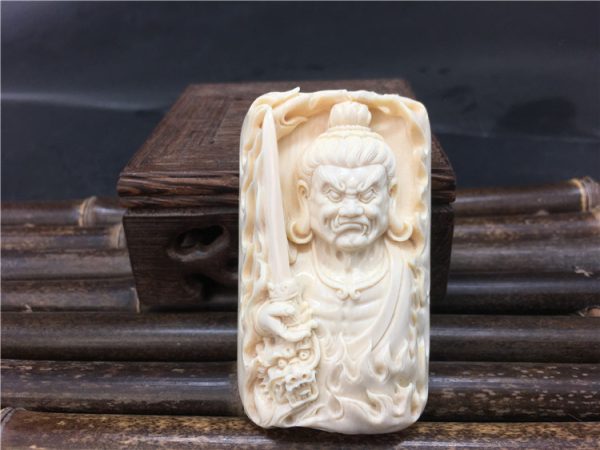 猛犸象牙不动明王牌子金亮大师不动明王挂牌71g