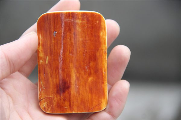 金亮大师猛犸象牙红皮凤凰观音牌子 - 图片 2