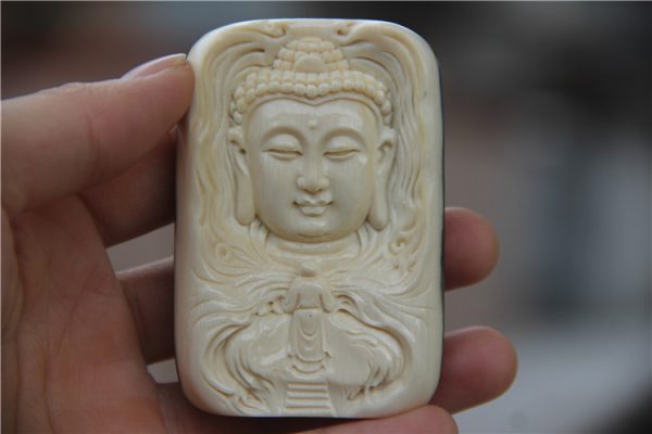 猛犸象牙蓝皮如来手工挂牌