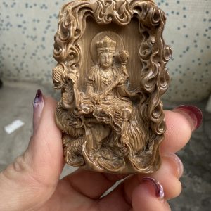 猛犸象牙咖啡普贤菩萨挂件牌子