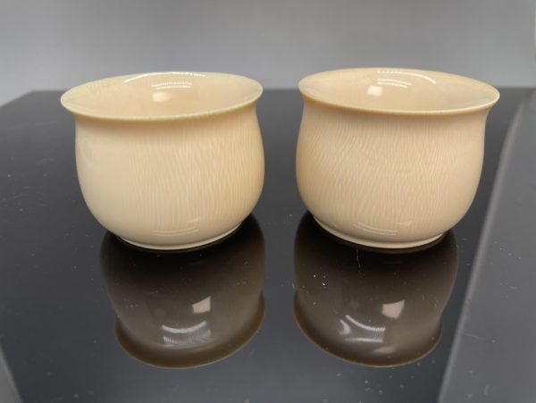 猛犸象牙茶杯对杯收藏级品茗器