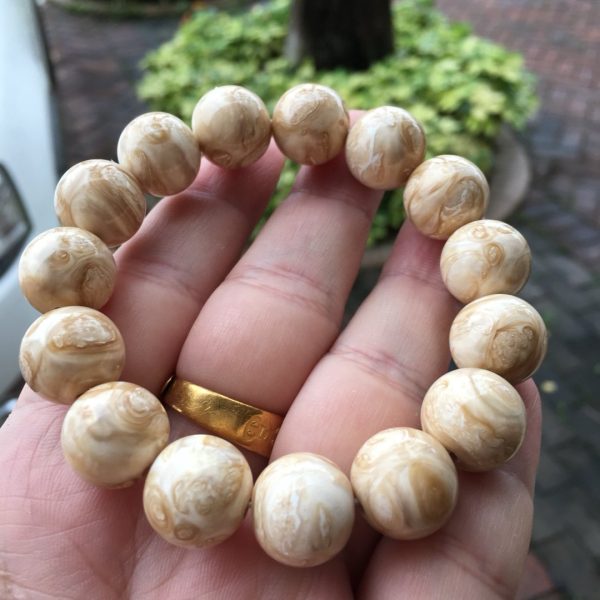 猛犸象牙15mm牙髓手串 - 图片 2