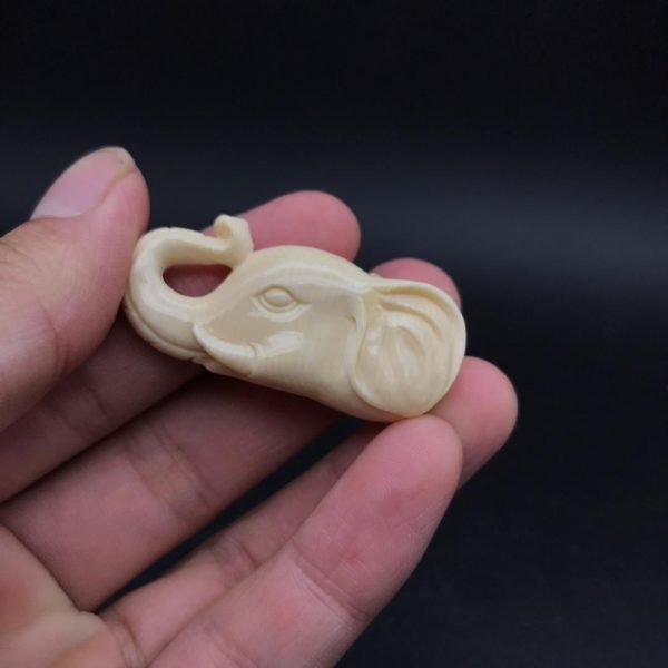 猛犸象牙吉祥天下吊坠象头挂件 - 图片 2