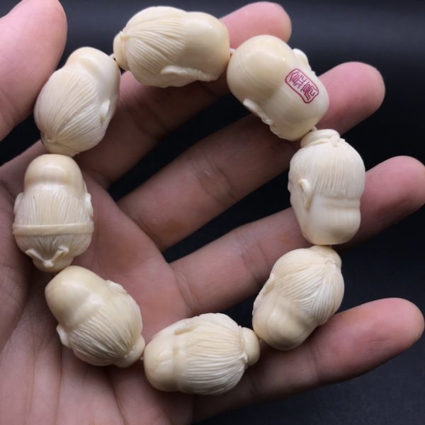 猛犸象牙水浒传手串金亮大师手串 - 图片 2