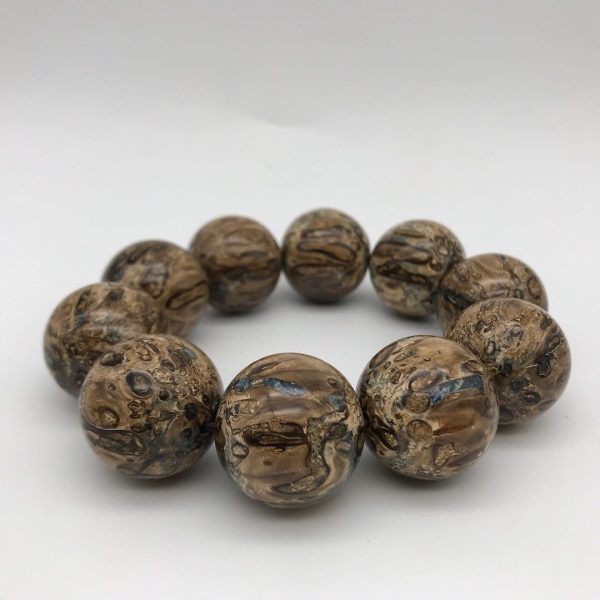 猛犸象牙牙髓珠手串黄金牙髓珠手串 - 图片 2
