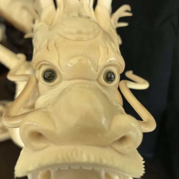 猛犸象牙腾龙四海摆件 - 图片 2