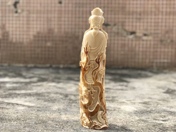 猛犸象牙金皮观音菩萨大摆件 - 图片 2