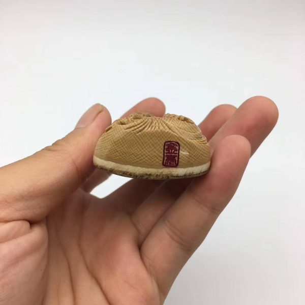 王金亮大师猛犸象牙咖啡关公挂牌子 - 图片 2