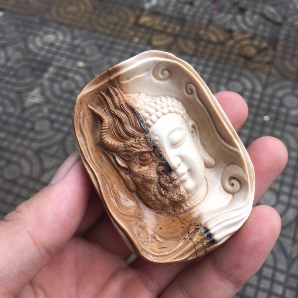金亮大师一念之间牌子猛犸象牙双色材料 - 图片 2