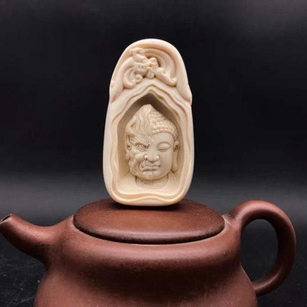 金亮大师猛犸象牙一念之间挂件牌子