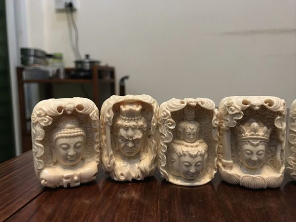 金亮大师猛犸象牙八大守护神牌子十二生肖本命佛牌子挂件 - 图片 3