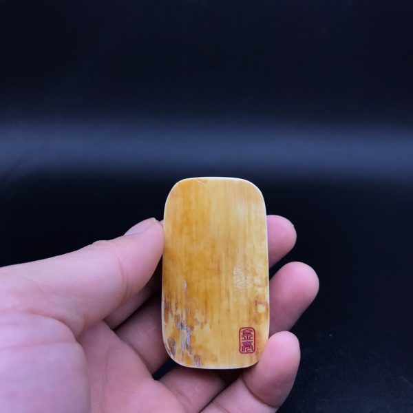 金亮大师猛犸象牙净瓶观音牌子挂件 - 图片 2