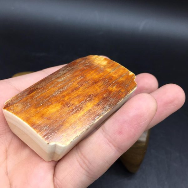 金亮大师猛犸象牙红皮观音菩萨牌子挂件 - 图片 2