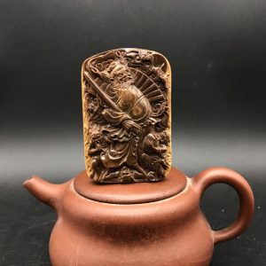 金亮大师猛犸象牙蓝皮咖啡钟馗牌子