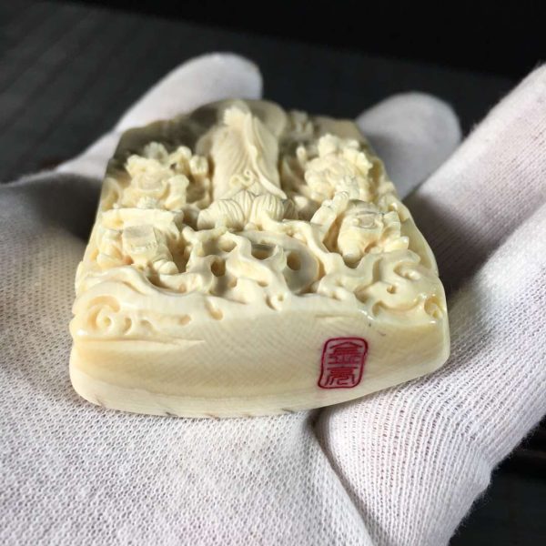 金亮老师猛犸象牙全身大日如来挂件牌子 - 图片 3