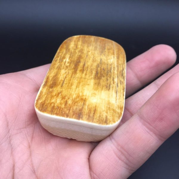 金亮老师猛犸象牙文殊菩萨牌子挂件黄金皮 - 图片 2