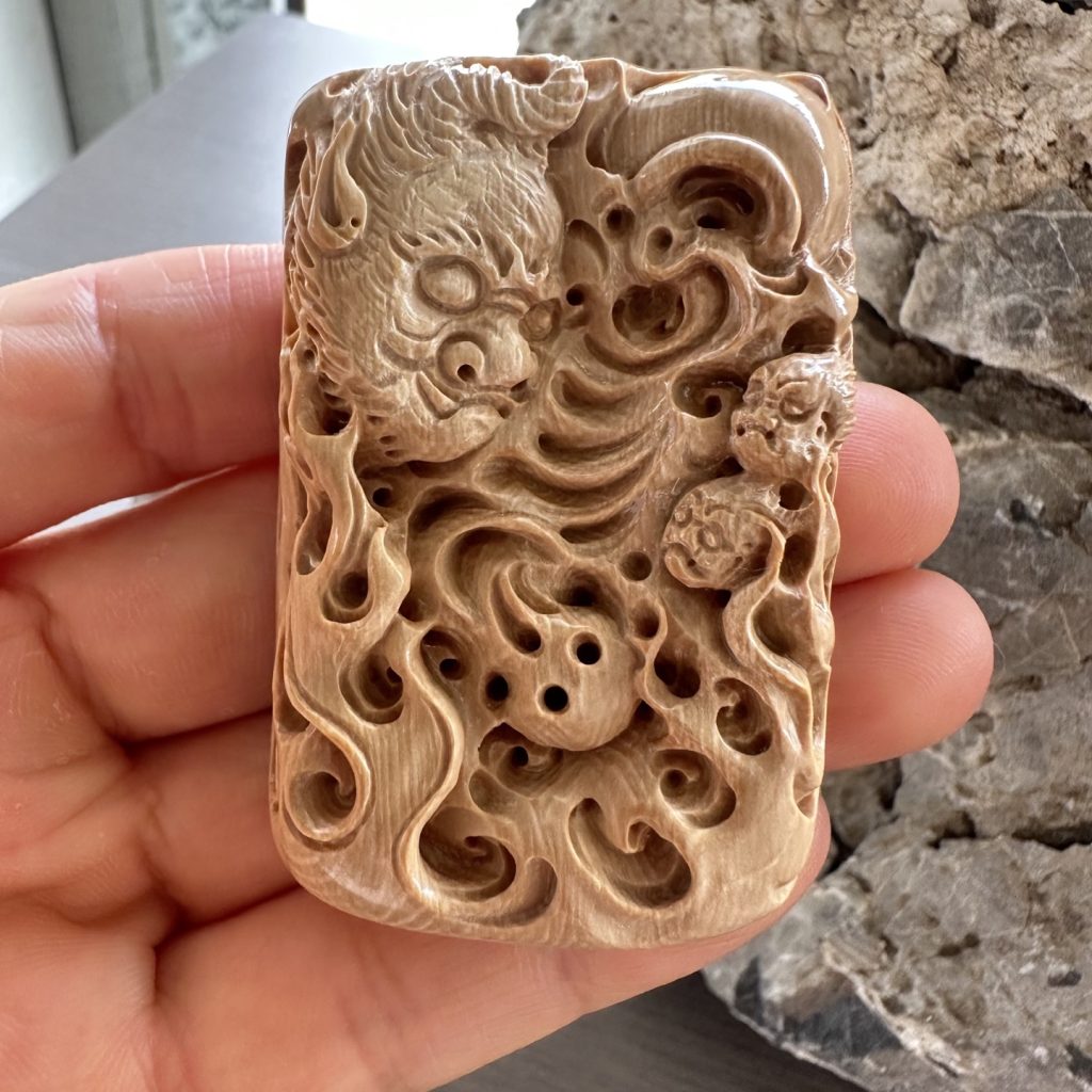 猛犸象牙牌子地藏王挂件