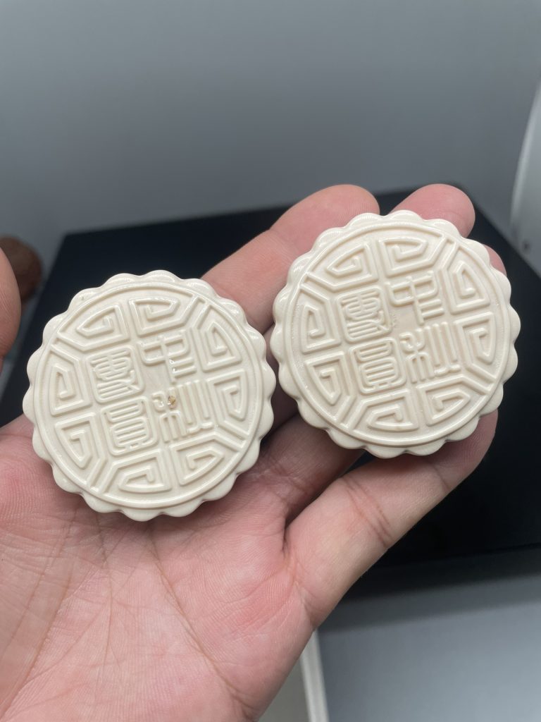 猛犸象牙雕刻月饼——中秋佳节的至臻之选
