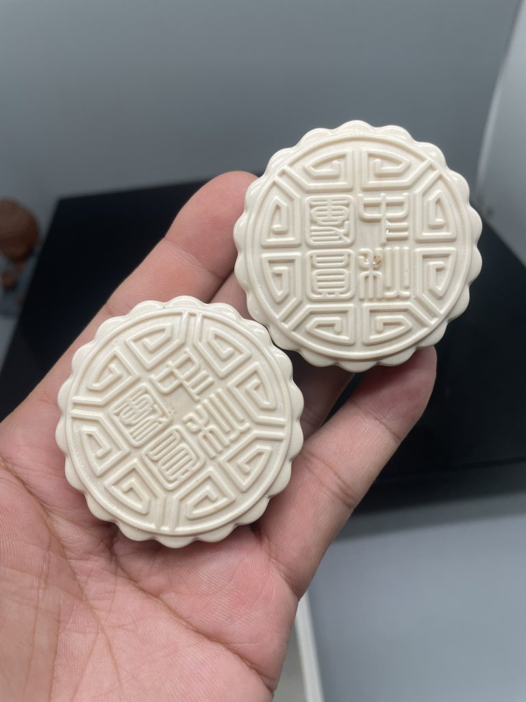 猛犸象牙雕刻月饼——中秋佳节的至臻之选
