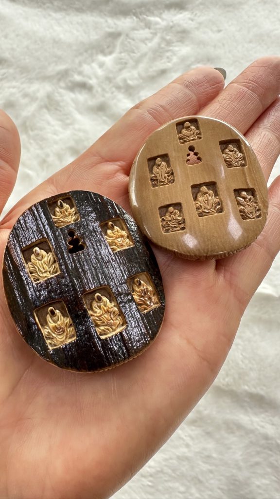 猛犸象牙一心向佛圆牌挂件