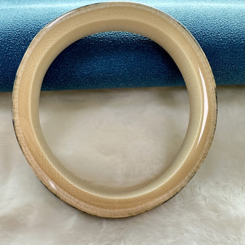 猛犸象牙蓝皮手镯-天然材料的沉淀，是时间赋予的珍贵