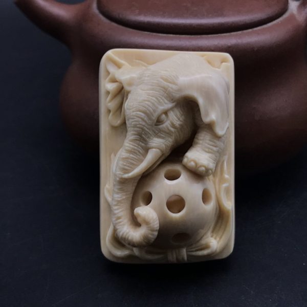 猛犸象牙有求必应吉祥天下象头牌子