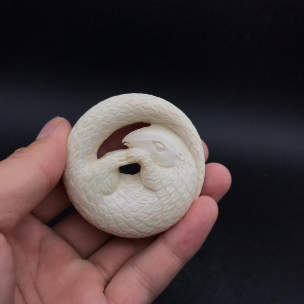 猛犸象牙穿山甲富甲天下吊坠挂件 - 图片 2